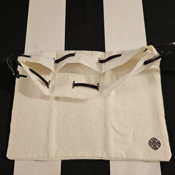 Molton Brown Flannel With Leather Cinch Drawstring Gift Bag NEW - Picture 4 of 5